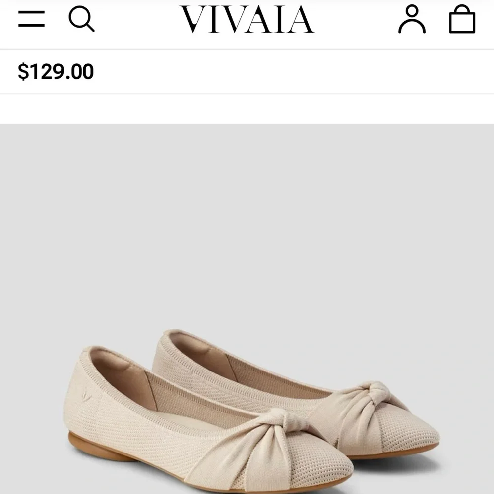 Stylish Beige Women's Flats - Picture 10 of 10